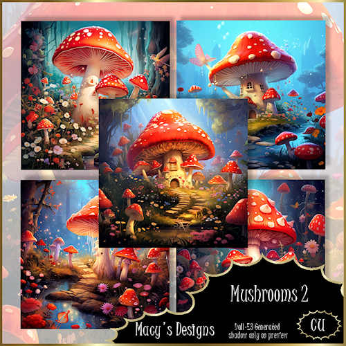 AI - Mushrooms 2 BG - Click Image to Close